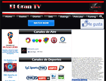 Tablet Screenshot of elgrantv.com